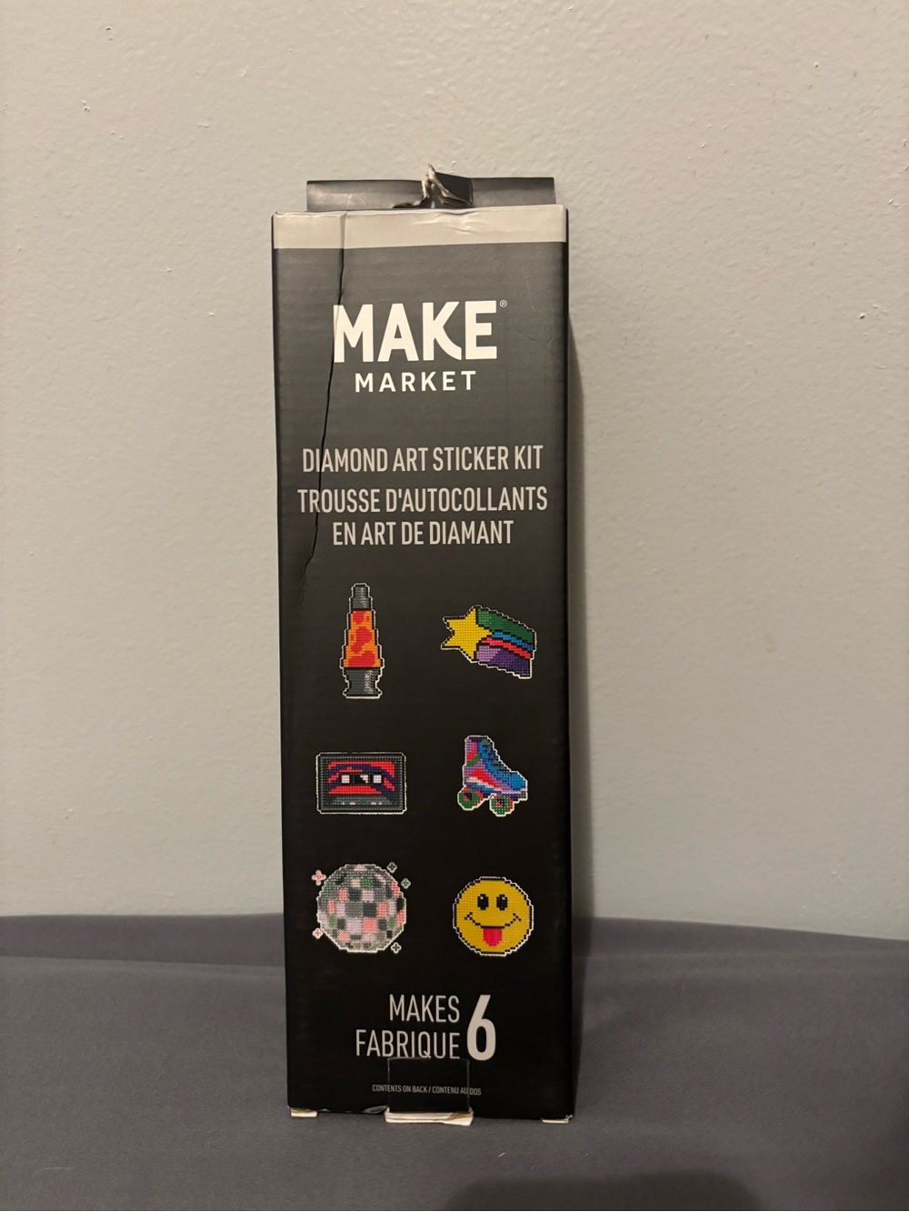 MAKE Market Kids Black Diamond Art Sticker Kit - Rainbow Accents